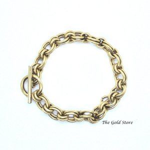 Heavy Cable Chain Toggle Bracelet 925 silver